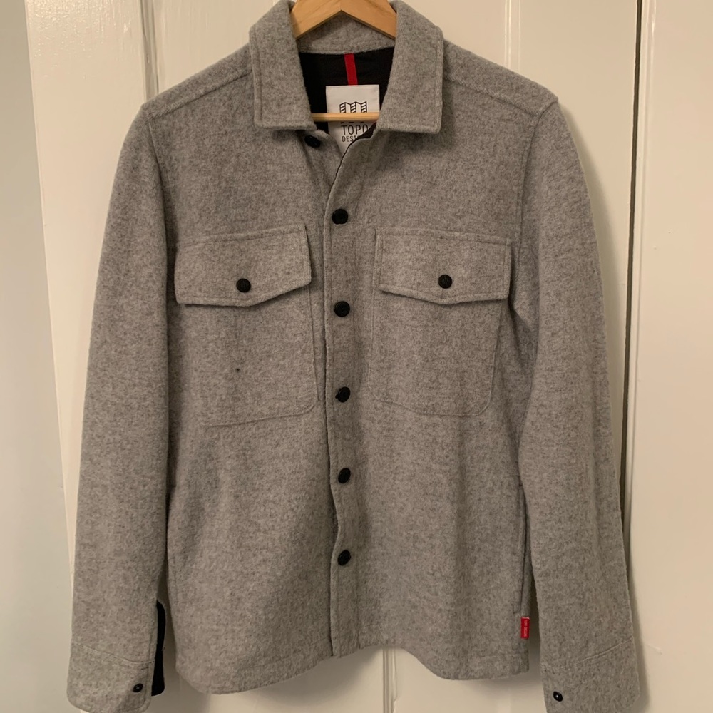Topo Design Wool Shirt jacket